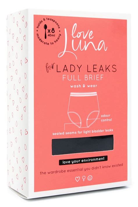 luna leak|Love Luna Lady Leaks Full Brief Knickers, Black .